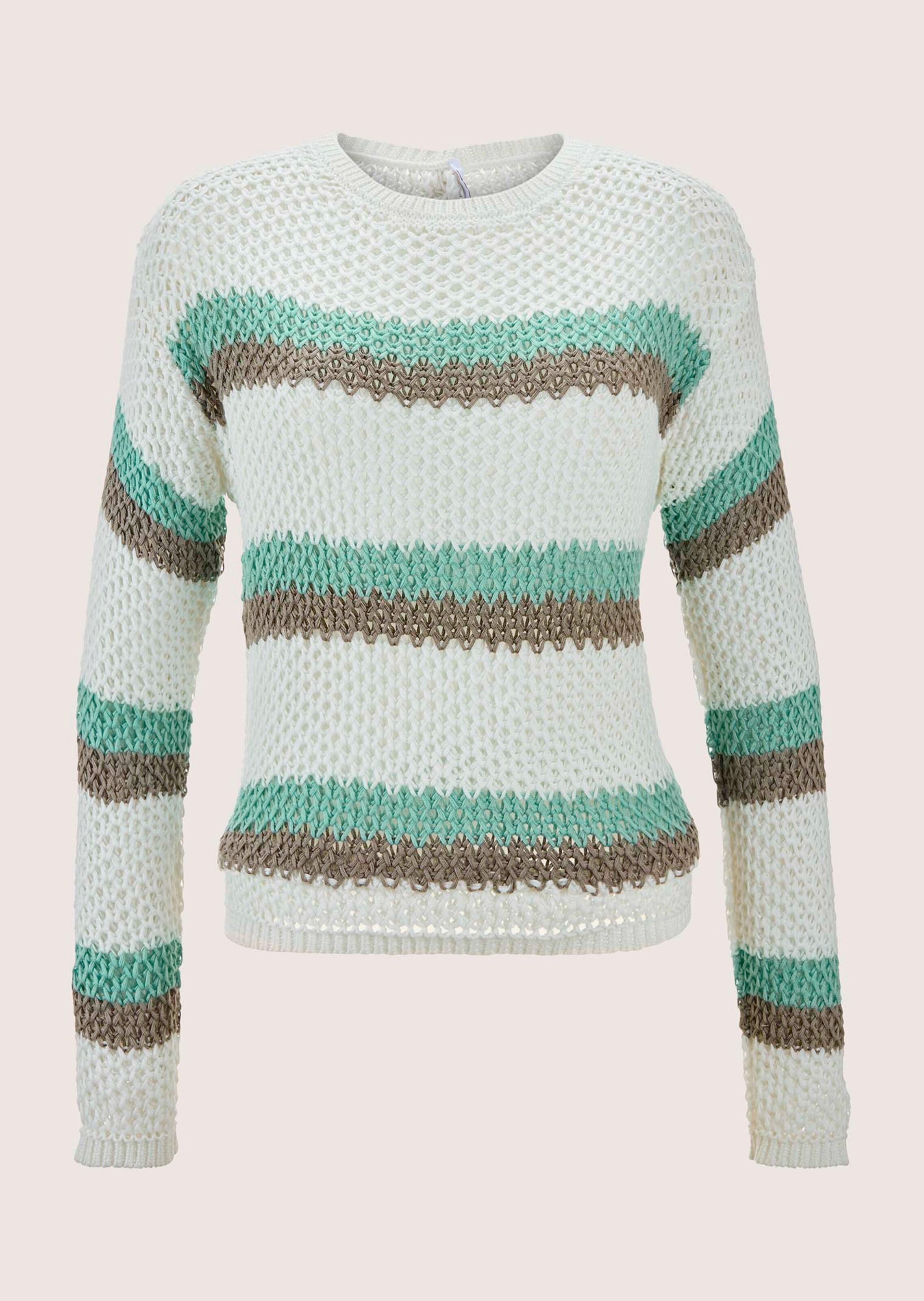 Rundhals-Pullover aus Bändchengarn thumbnail 7