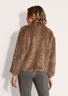 Glamouröse Shirtjacke in Feder-Optik thumbnail 4