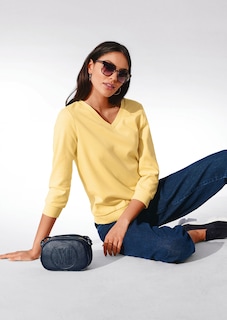 Sweatshirt mit 3/4-langen Ärmeln. thumbnail 1