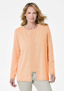 Kaschmirstrickjacke mit Rundhalsausschnitt thumbnail 1