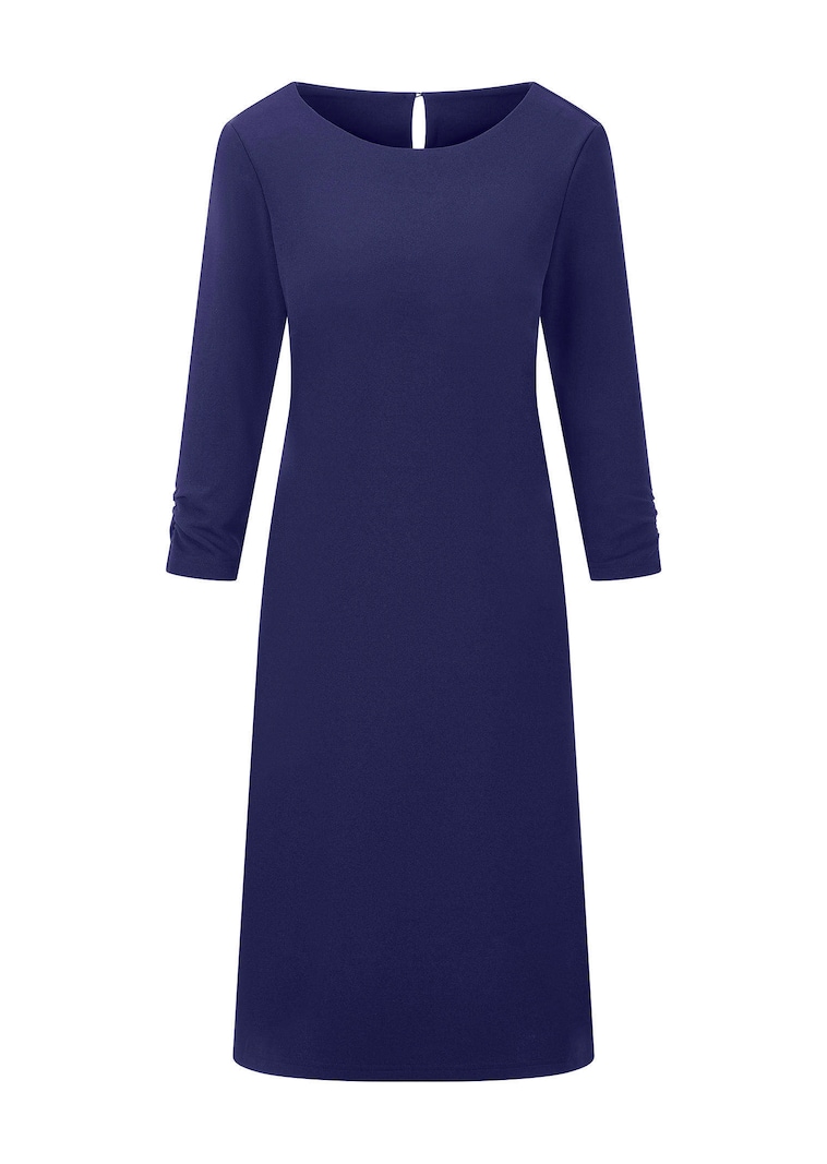 Elegantes Kleid mit gerafften Ärmeln