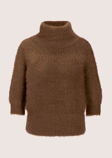 Kurzer Stehkragen-Pullover mit Ballon-Ärmeln thumbnail 7
