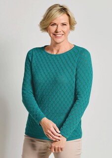 Strickpullover mit Wabenstruktur thumbnail 7