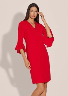 Kleid mit Volant-Ärmeln und Taschen thumbnail 2
