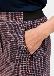 Geruite rok met elastische tailleband thumbnail 5