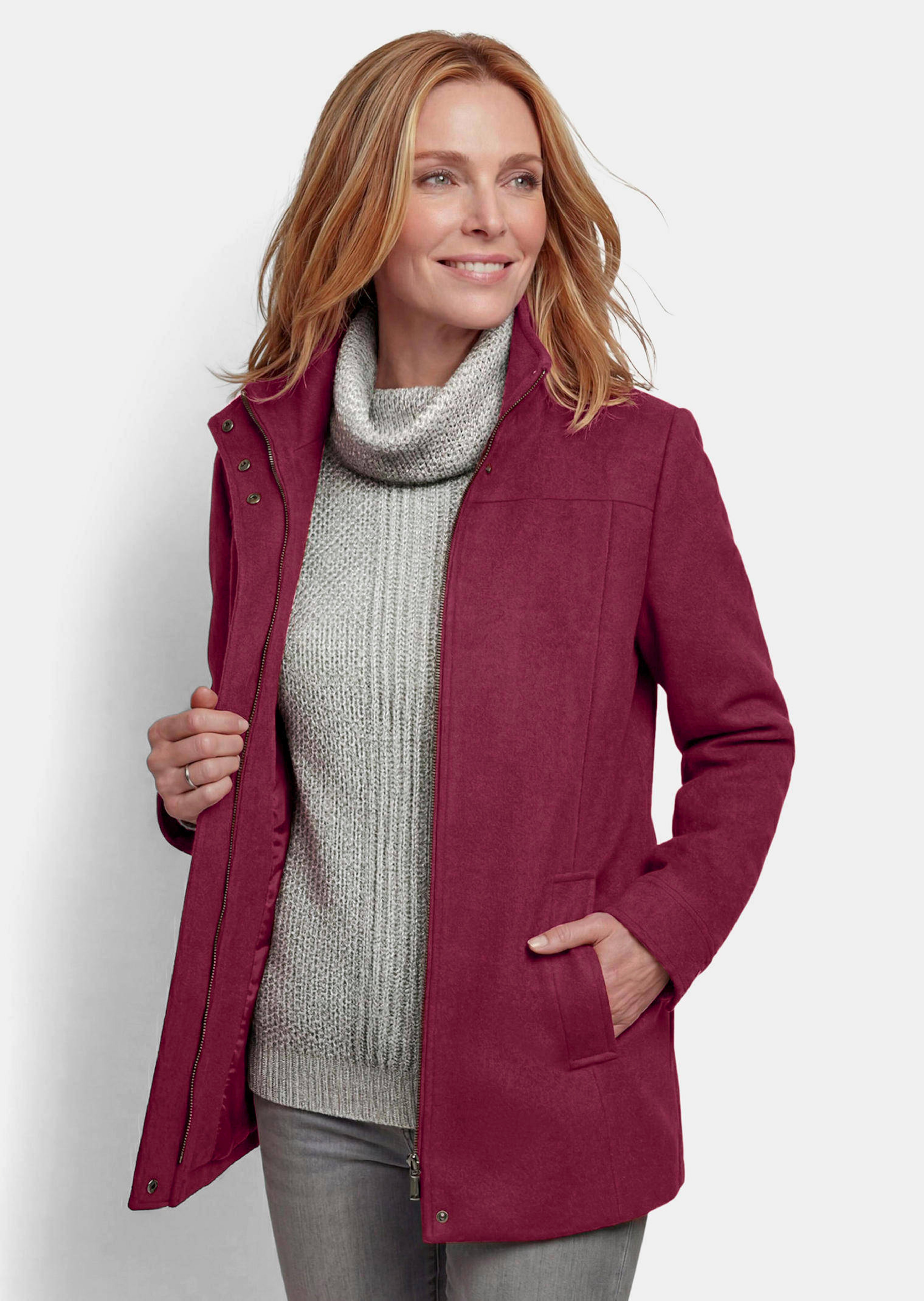 Elegante Jacke mit Stehkragen