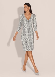 Jersey-Kleid mit Unikat-Print thumbnail 3