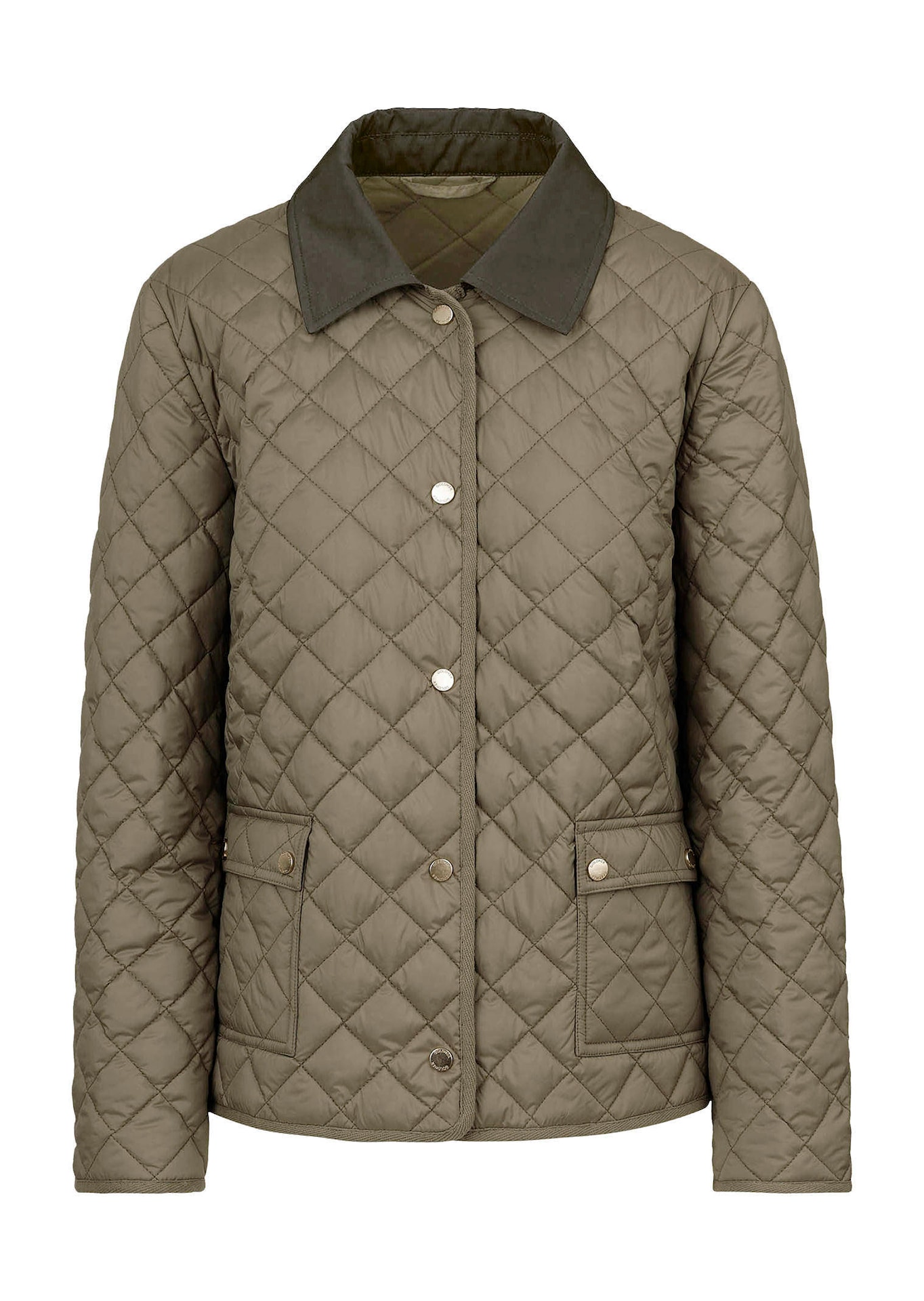 Veste matelassée légère avec col contrasté