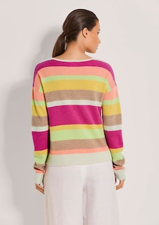 Kaschmir-Pullover mit Streifen thumbnail 4