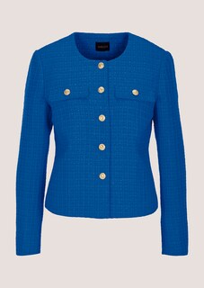 Couturiger Kurzblazer mit goldfarbenen Knöpfen thumbnail 7