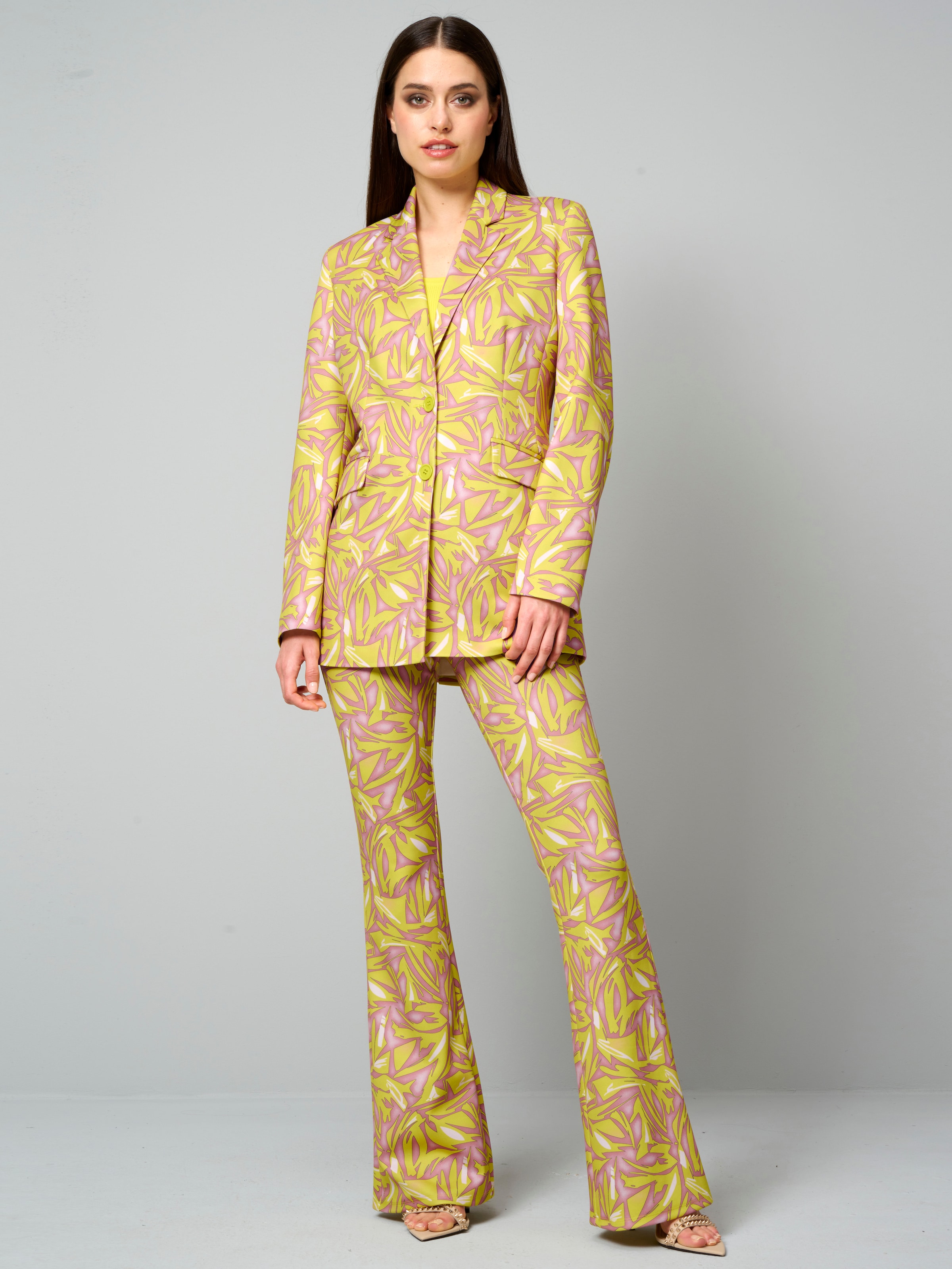 Blazer mit grafischem Print