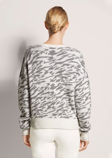 Strickjacke mit Jacquard-Muster thumbnail 4