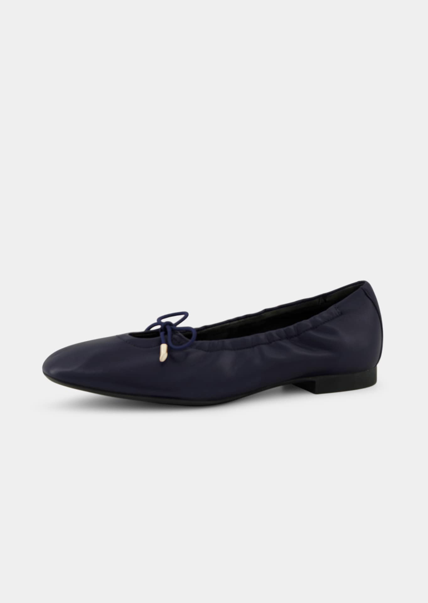 Ballerines en cuir avec un nœud classique