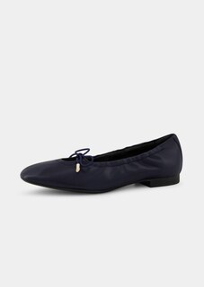 Leren ballerina's met een klassiek strikje thumbnail 1