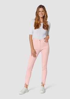 Schlanke Jeans mit Fransensaum thumbnail 3