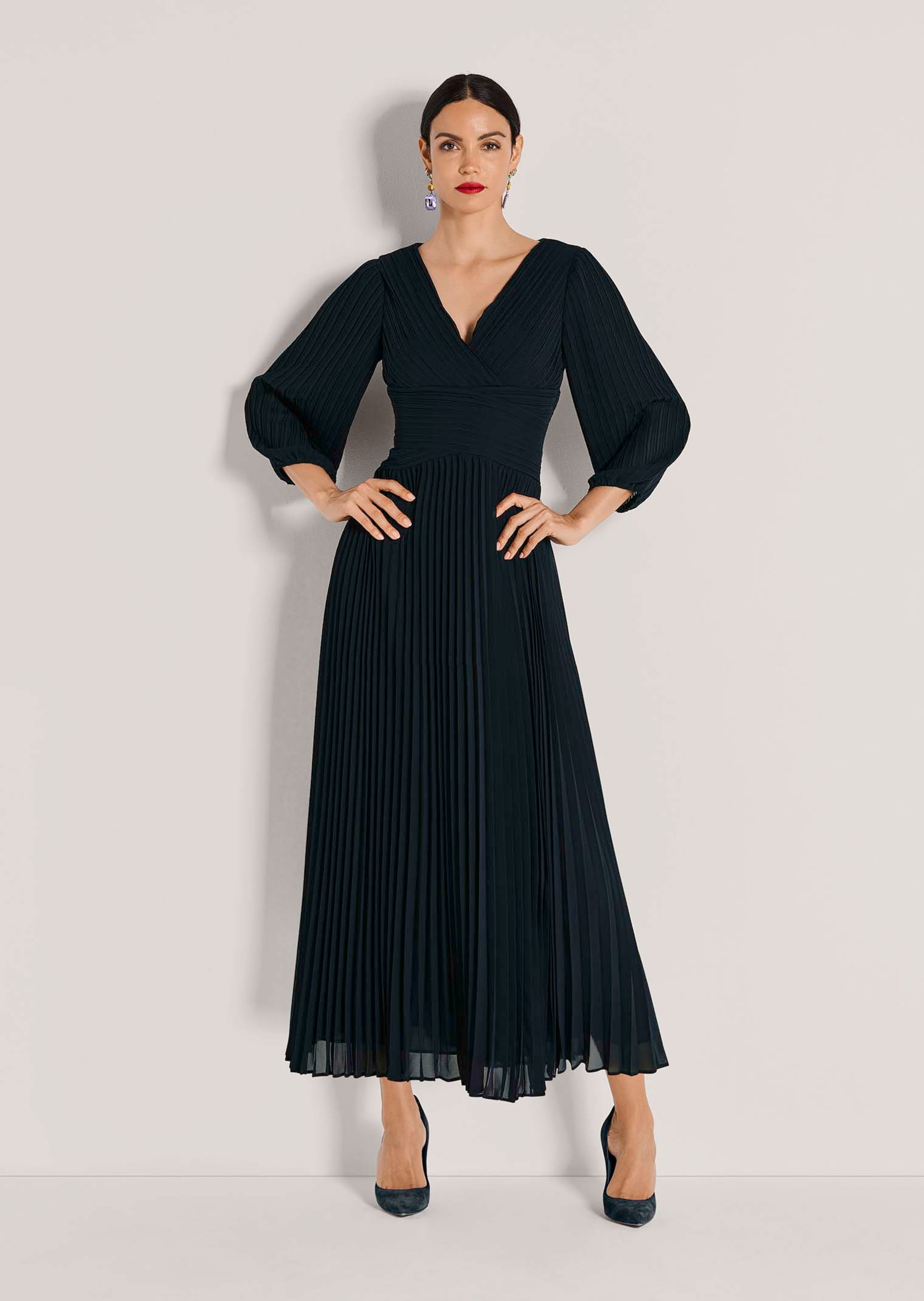 Plissee-Kleid aus Chiffon