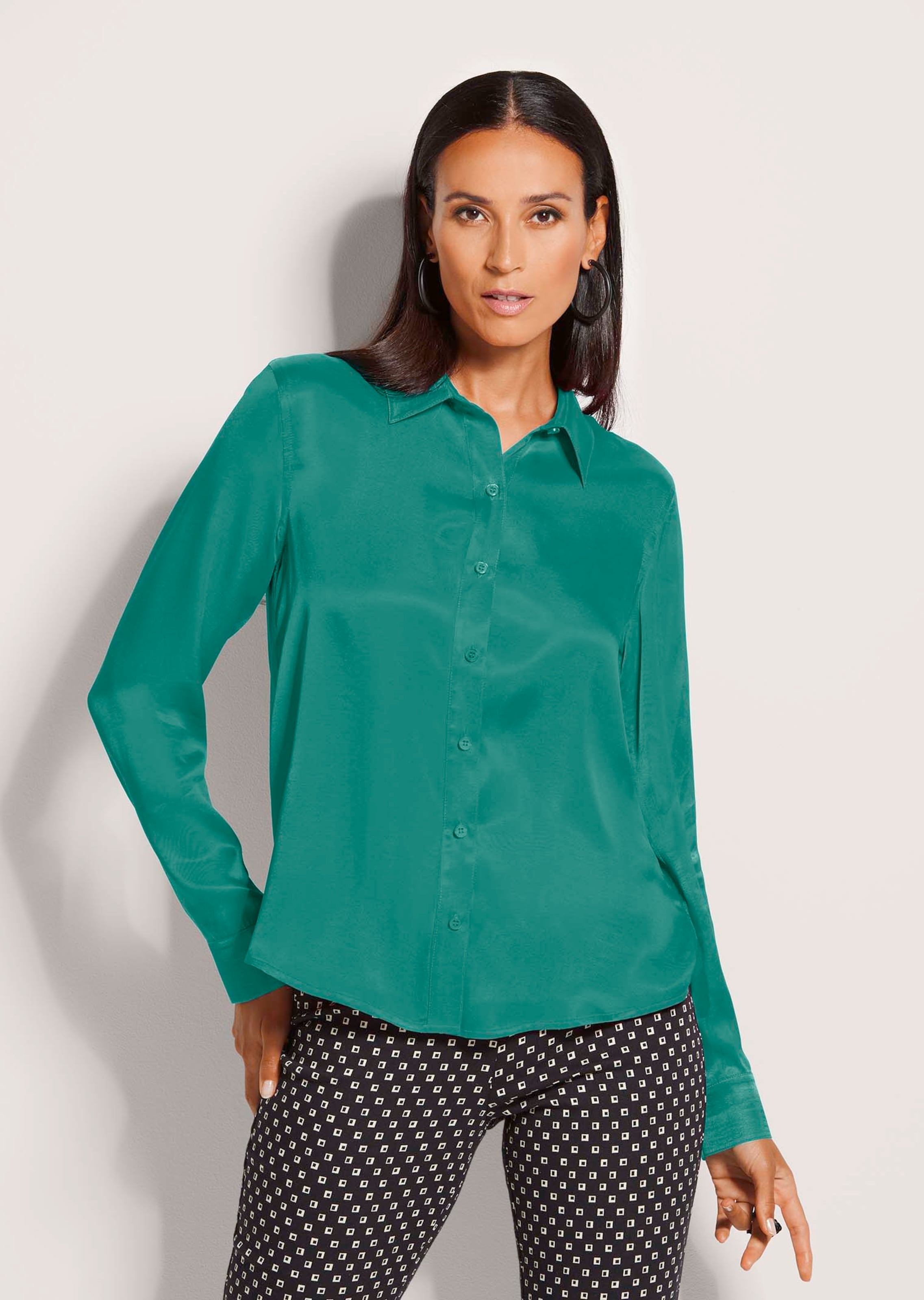 Hemdbluse mit Stretch-Komfort