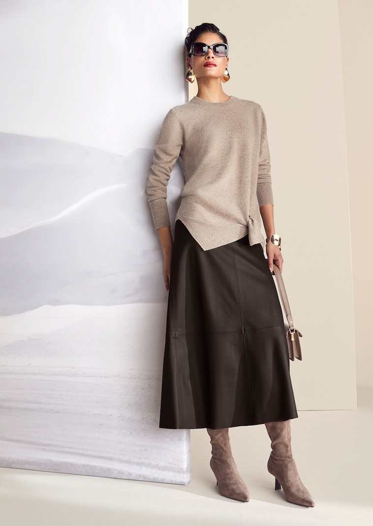 Jupe tendance en similicuir