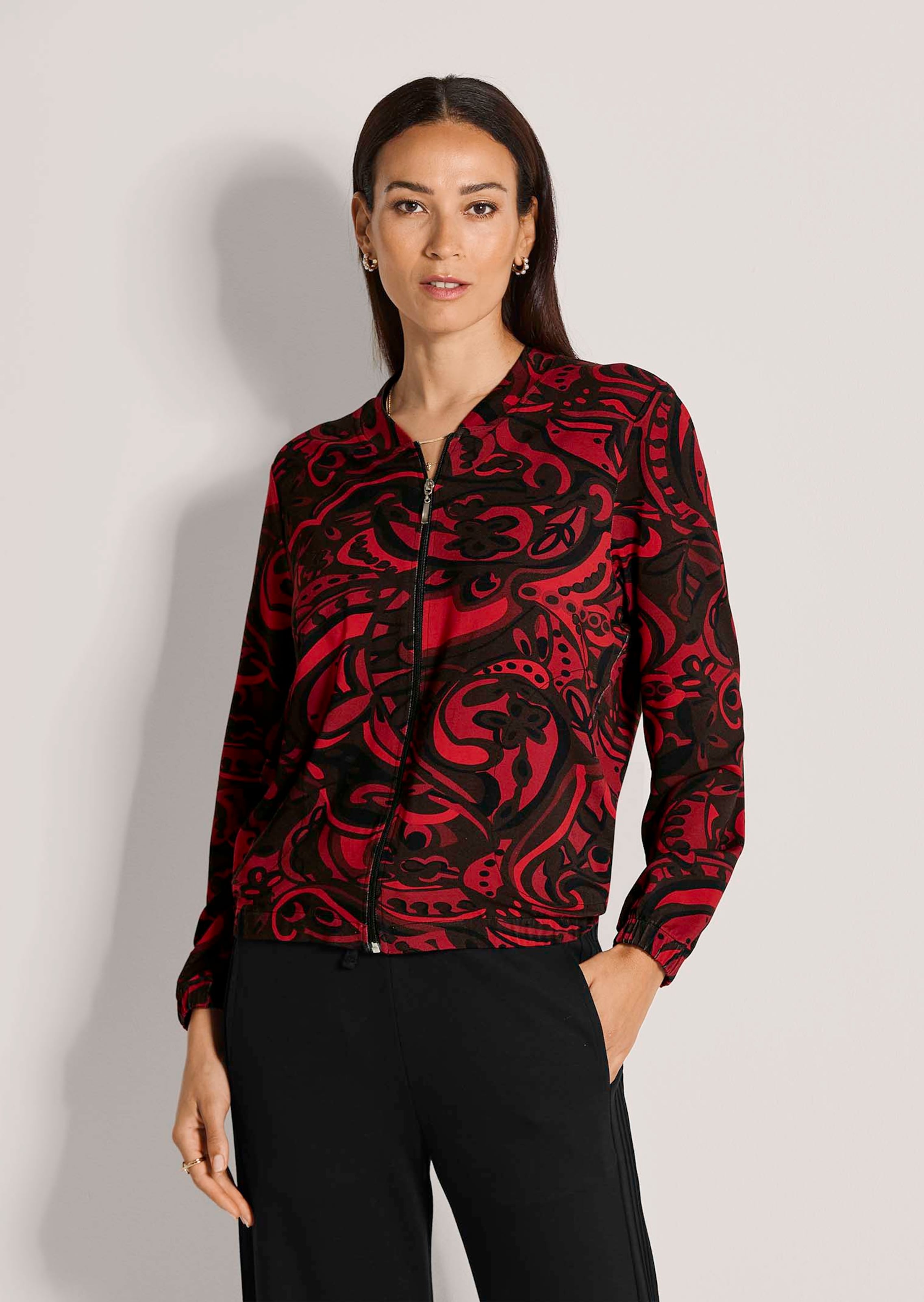 Veste de loisirs imprimée style blouson