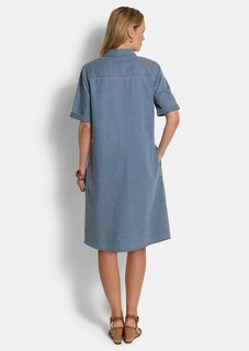 Robe aspect jean, en pur coton thumbnail 3