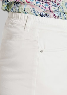 Pantalon LOUISA à taille élastique en coton satiné thumbnail 5