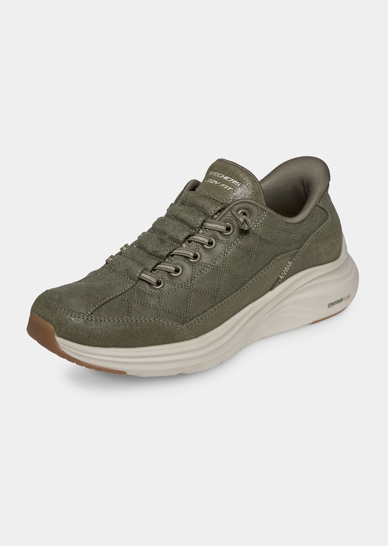 Sneaker mit sportivem Rautenstepp