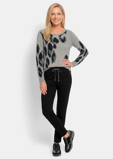 Kaschmirpullover im Leo-Look thumbnail 2