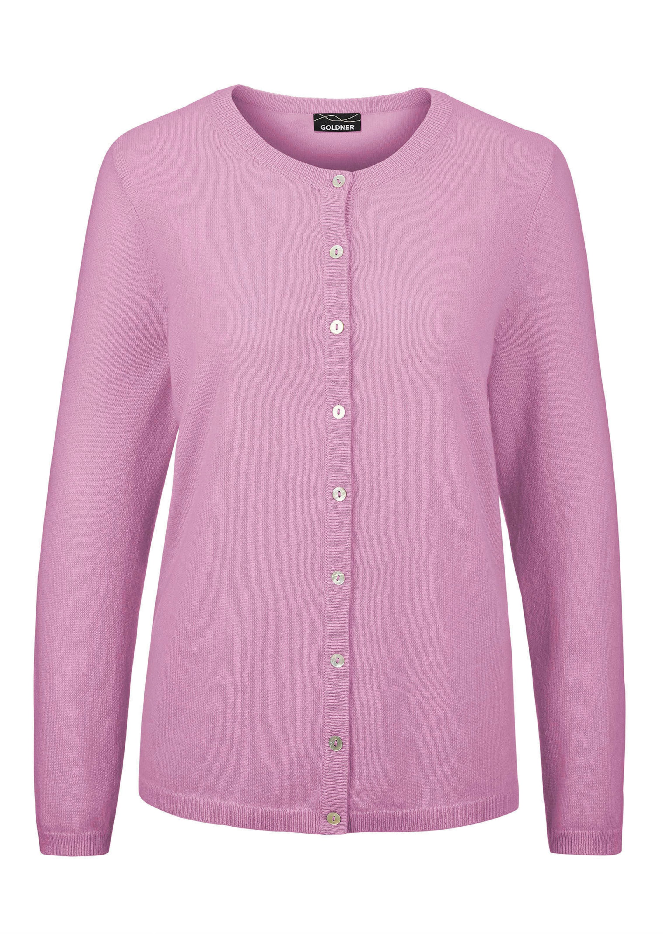 Tricot jasje van kasjmier met ronde hals