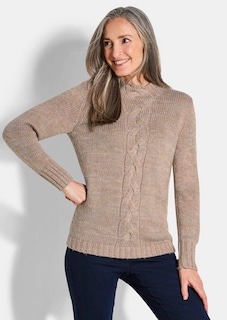 Strickpullover mit Zopfstrick thumbnail 1