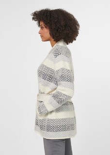 Verschlusslose Strickjacke mit Bindeband thumbnail 5