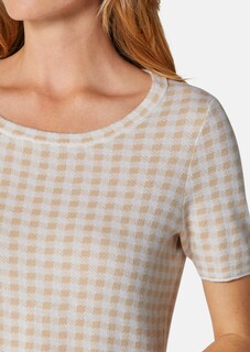 Jacquardpullover mit Vichy-Karo thumbnail 6