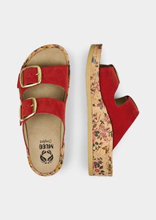 Leder-Pantolette mit leichtem Keilabsatz thumbnail 2