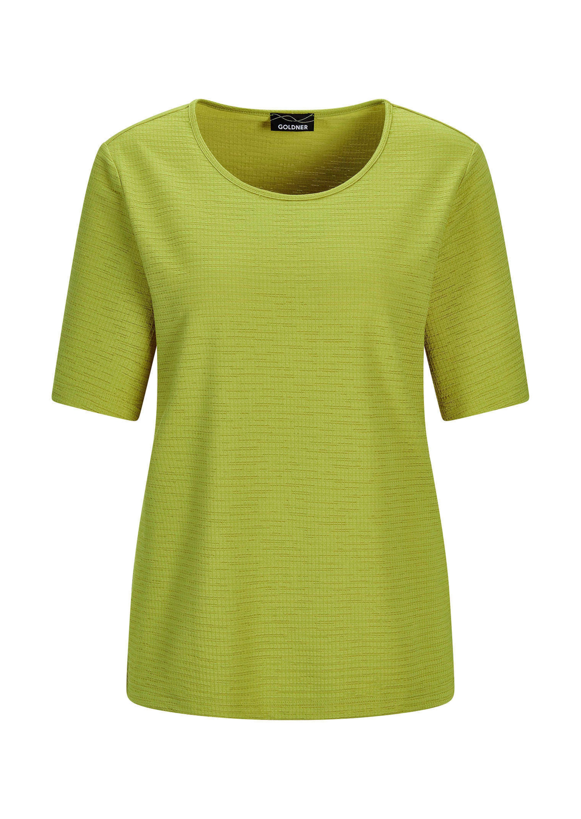 Jersey-Shirt mit U-Boot-Ausschnitt