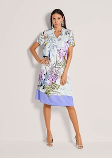 Robe à imprimé floral avec petit col montant thumbnail 3