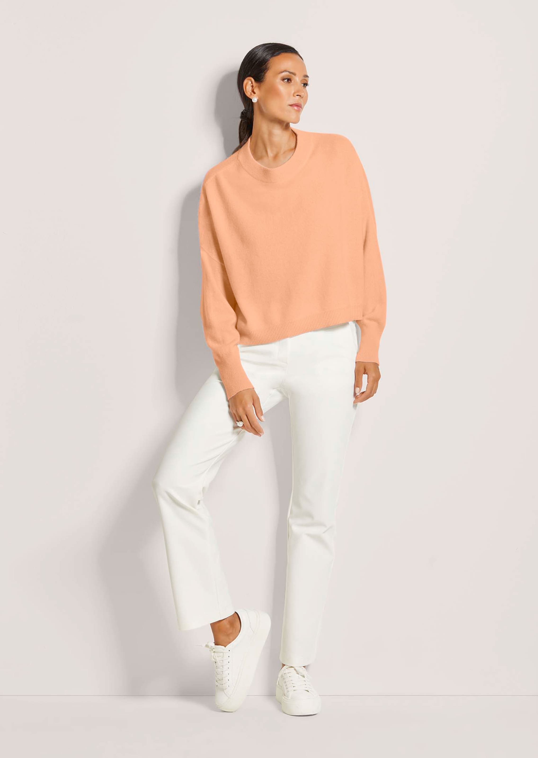 Pull court ample en mélange de cachemire