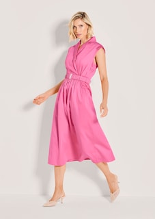 Ärmelloses Sommerkleid mit Raffungen thumbnail 3