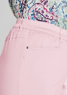 Pantalon LOUISA à taille élastique en coton satiné thumbnail 5