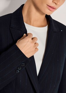 Blazer à rayures avec paillettes thumbnail 6