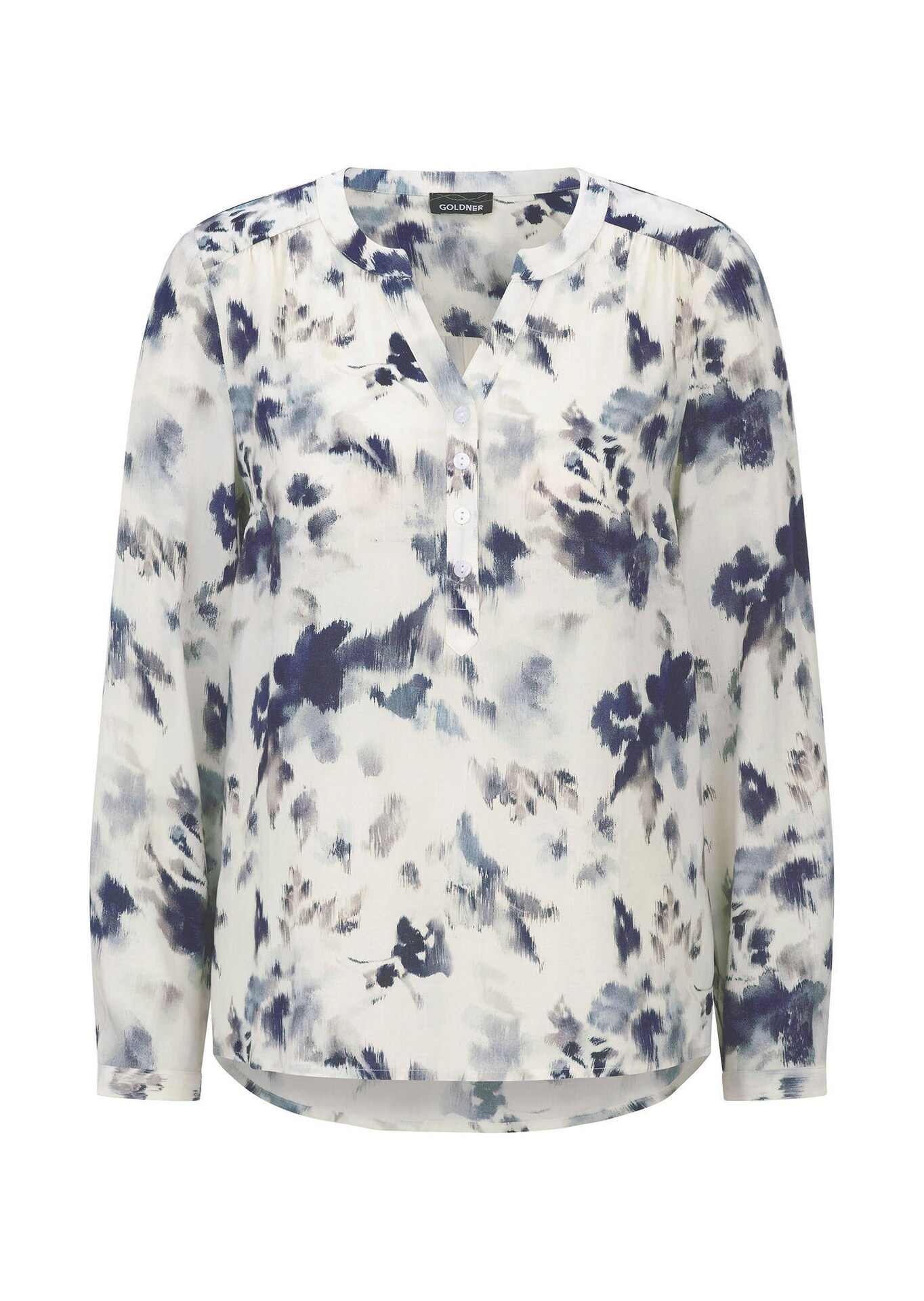 Gedessineerde blouse met unieke print