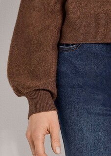 Feinstrickpullover mit Ballonärmeln thumbnail 6