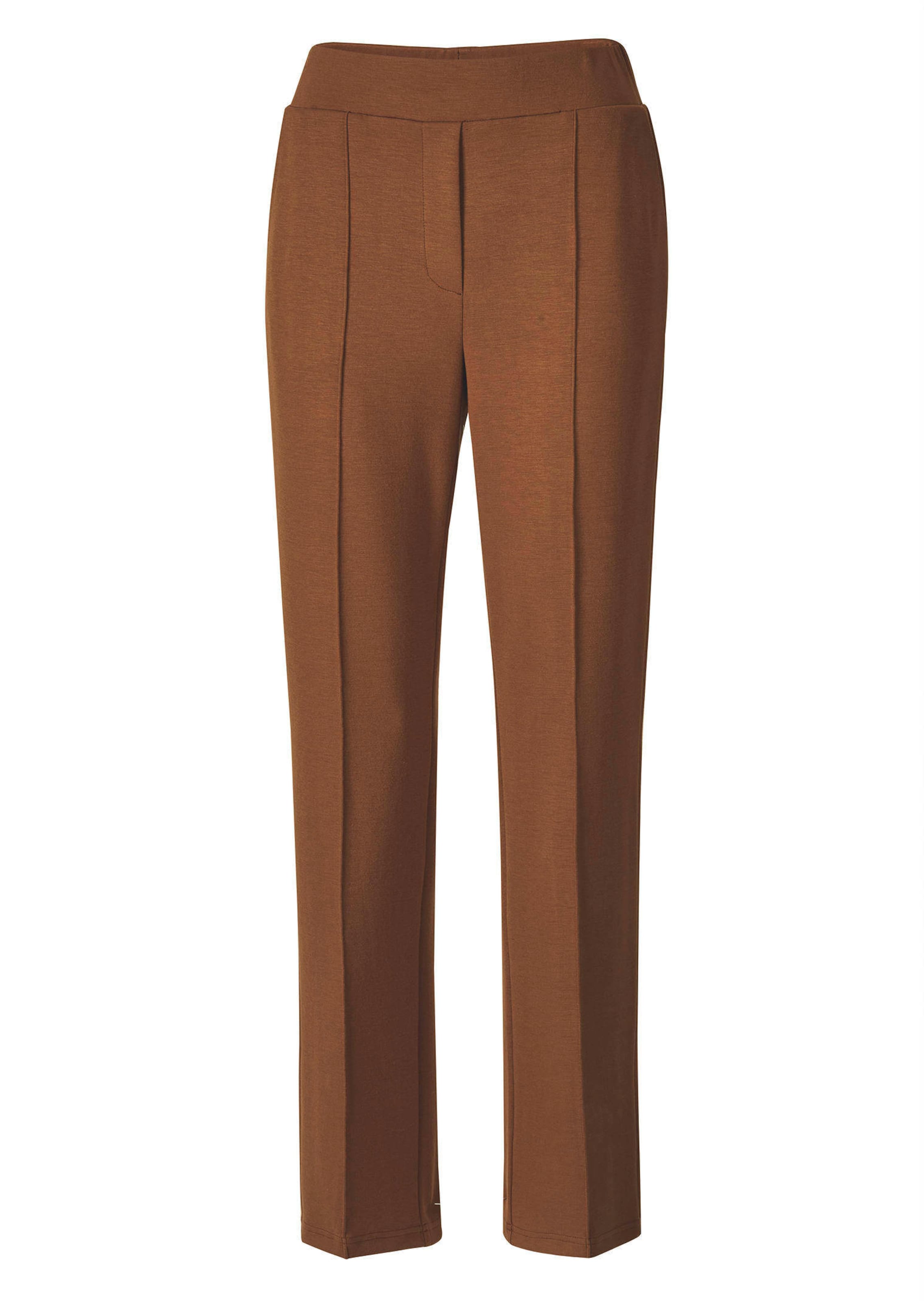 Broek met elastische band en biesjes