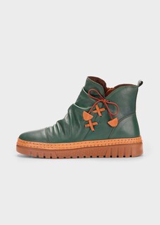 Stiefeletten aus Leder mit Zierschleife thumbnail 4