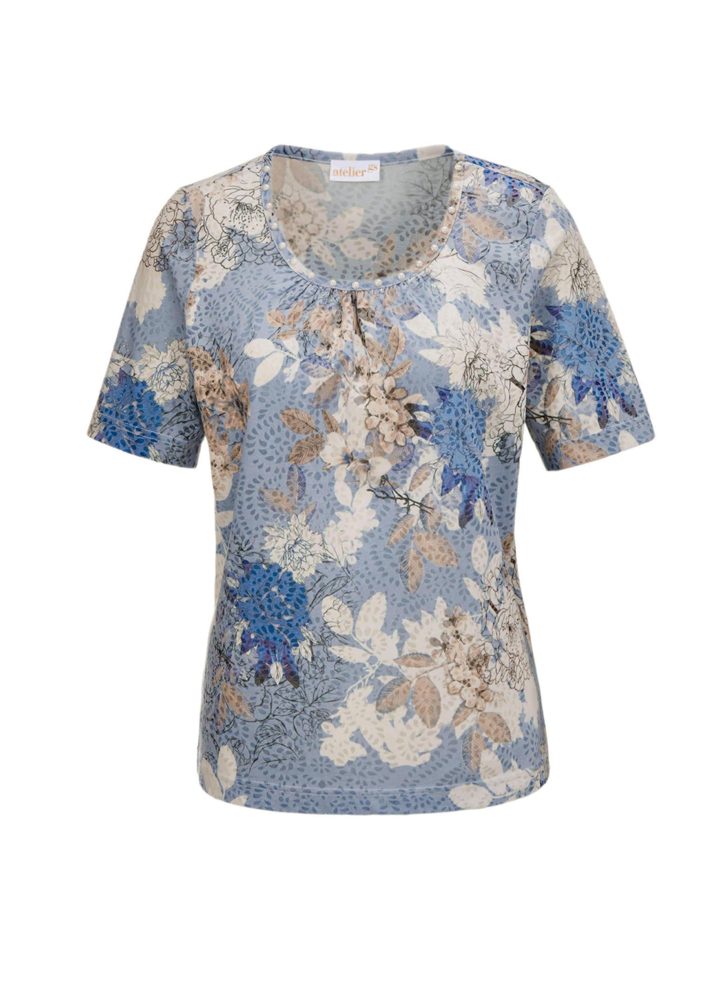 Gedessineerd shirt met pareltjes