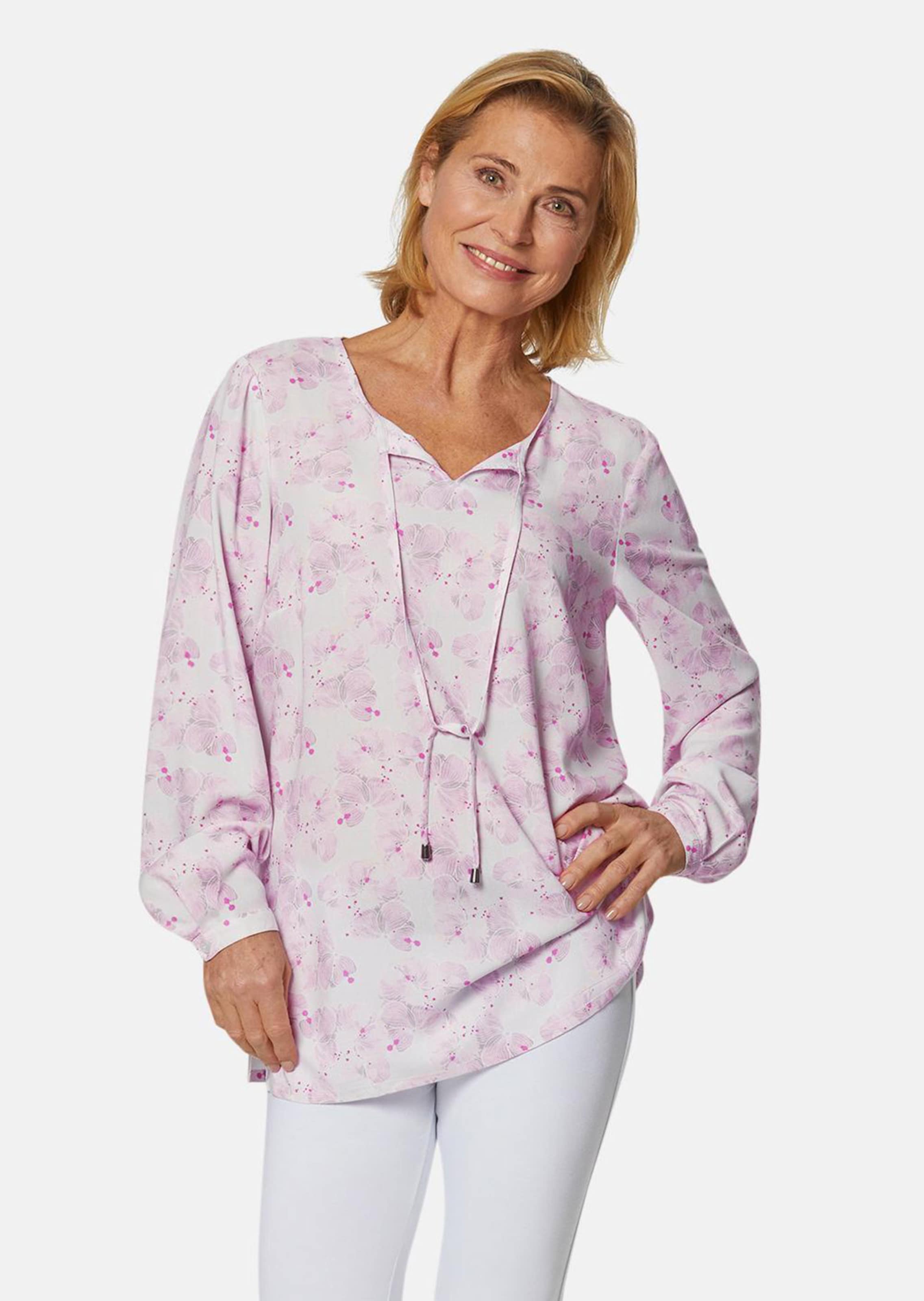 Druckbluse aus feinfädiger Baumwoll-Qualität