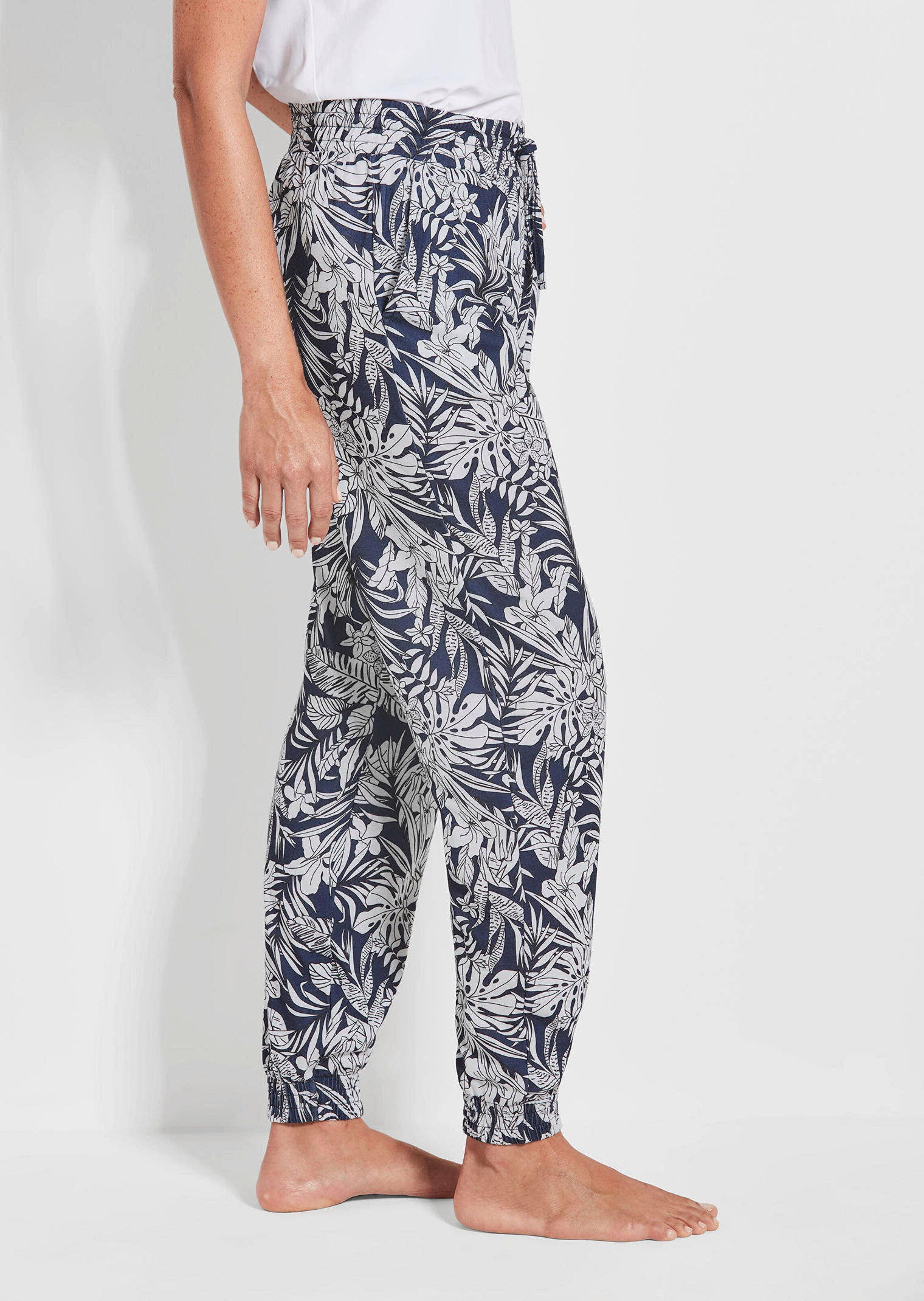 Confortable pantalon de jogging imprimé feuilles thumbnail 4