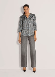 Tunikabluse mit Schlangen-Print thumbnail 3