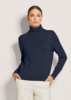 Pull en maille fine avec viscose et élasthanne thumbnail 2