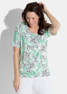 Shirt mit Blumenmuster thumbnail 1