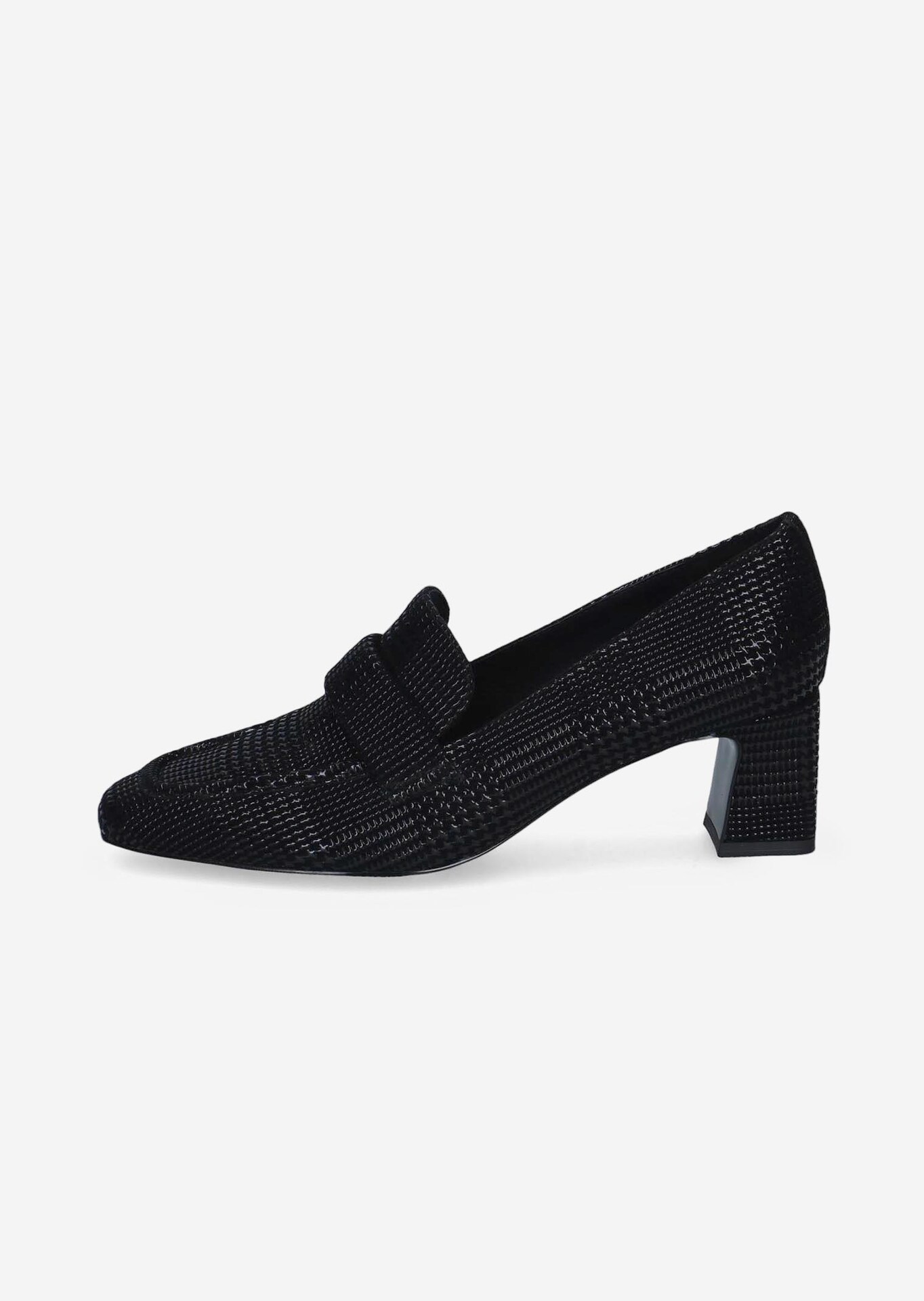 Escarpins en cuir à talon carré
