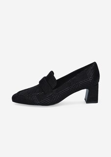 Block-heel leather court shoes thumbnail 3
